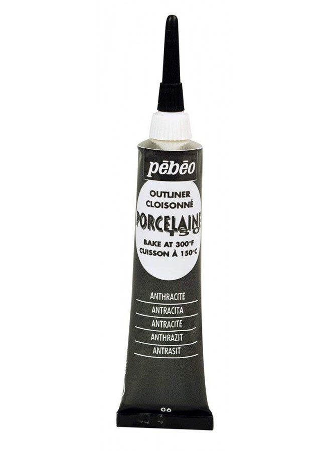 Pebeo بيبيو بورسلين 150، طلاء الصين المحدد - أسود أنثراسايت، 0.6 أونصة سائلة (عبوة من 1) (036-006) - Image 3