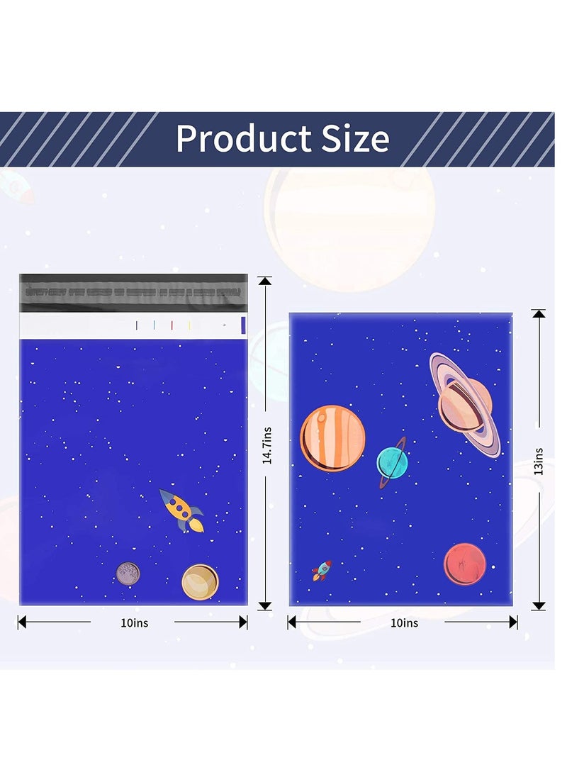 KASTWAVE - Poly Mailers, 100 Pcs Self-Seal Shipping Bags Plastic Mailer Mailing Envelopes Shipping Envelopes Mailing Bags for Boutique Clothing Gift Packaging 10x13 Inch(Universe) - Image 1