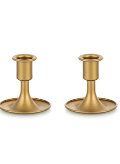 Excefore 2 PCS Gold Taper Candle Holder, Candlestick Taper Candle Holders, Gold Candle Holder, Suitable for Table Centerpiece, Wedding Reception, or Home Decor  - Image 1