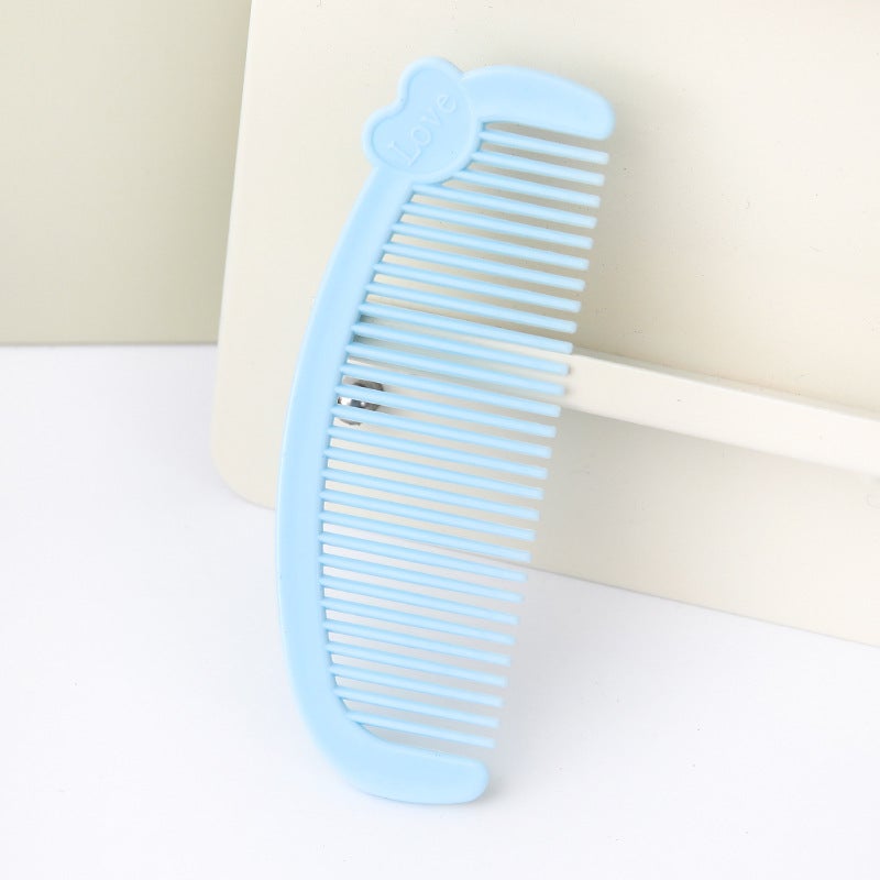 Generic Cartoon Heart Mini Comb Cute Portable Styling Blue (bulk) 