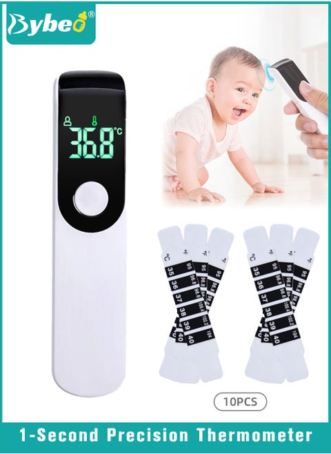 Forehead Thermometer for Babies and Adults, Non-Contact Infrared Forehead Thermometer with Fever Alert, LCD Display, Instant Reading, ℃/℉, Digital Thermometer, FSA HSA Eligible