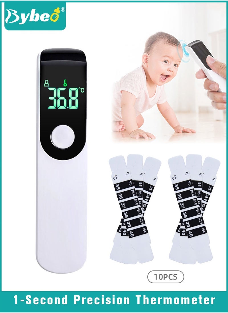 Bybeo Forehead Thermometer for Babies and Adults, Non-Contact Infrared Forehead Thermometer with Fever Alert, LCD Display, Instant Reading, ℃/℉, Digital Thermometer, FSA HSA Eligible  - Image 1