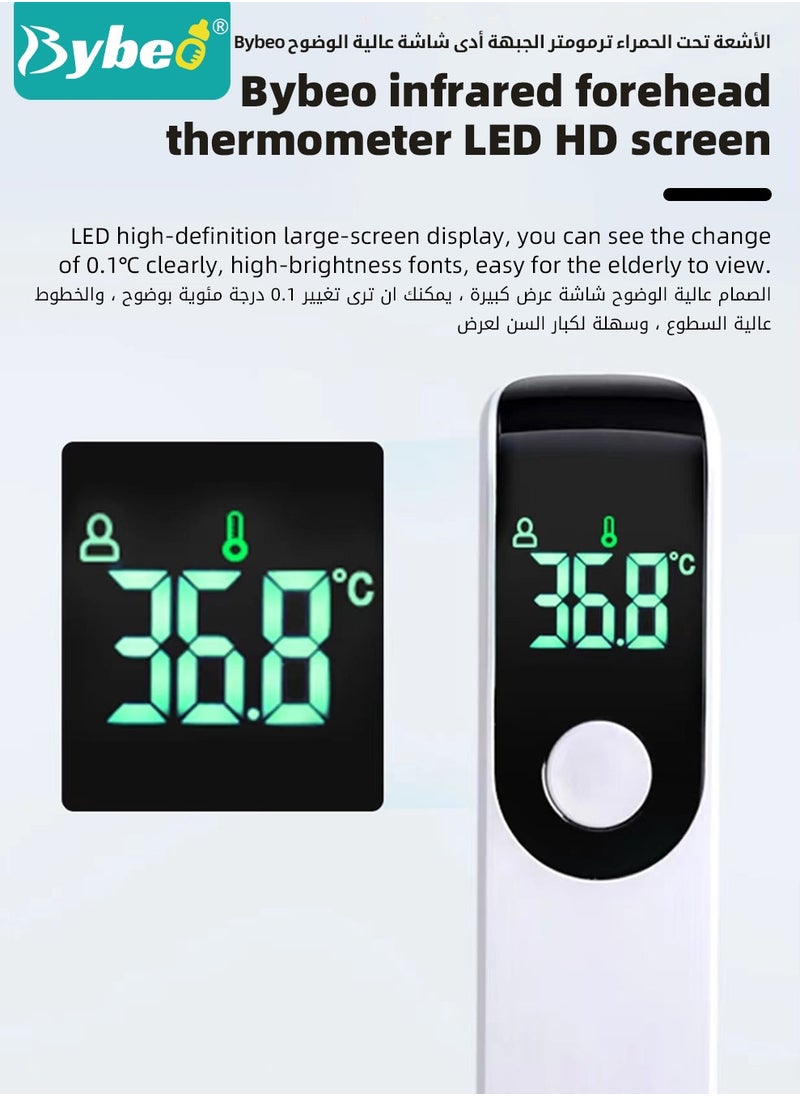 Bybeo Forehead Thermometer for Babies and Adults, Non-Contact Infrared Forehead Thermometer with Fever Alert, LCD Display, Instant Reading, ℃/℉, Digital Thermometer, FSA HSA Eligible  - Image 3