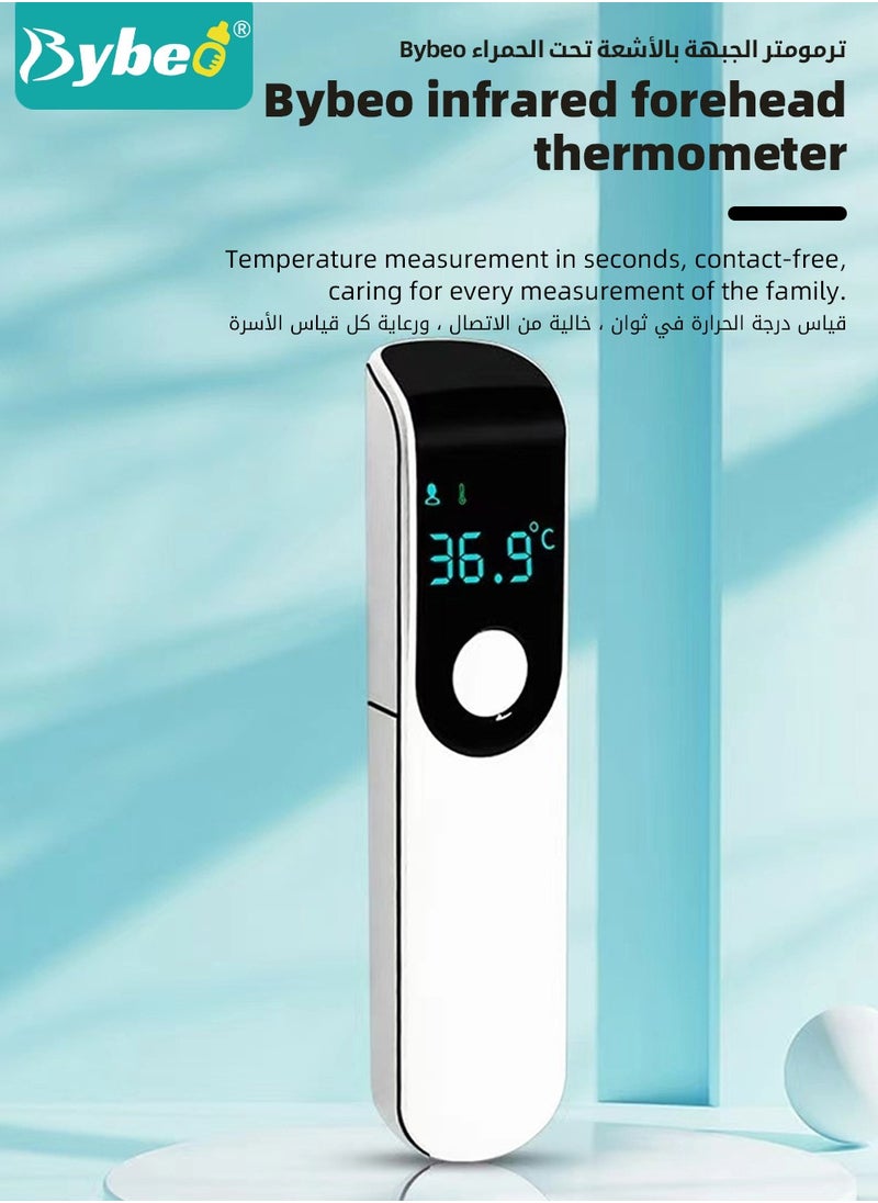 Bybeo Forehead Thermometer for Babies and Adults, Non-Contact Infrared Forehead Thermometer with Fever Alert, LCD Display, Instant Reading, ℃/℉, Digital Thermometer, FSA HSA Eligible  - Image 2