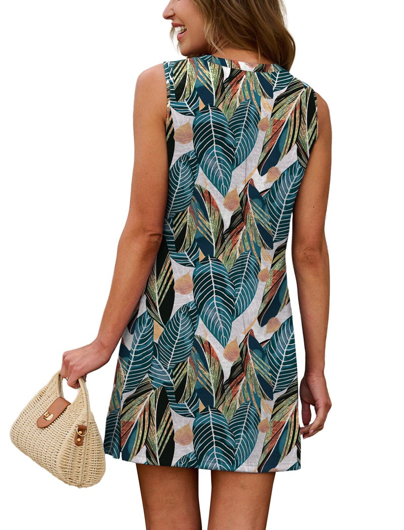 WIHOLL Summer Dresses for Women 2026 Hawaiian Vacation Sundresses Beach Vacation Clothes Cruise Outfits Resort Wear Tropical Dress S - Image 5