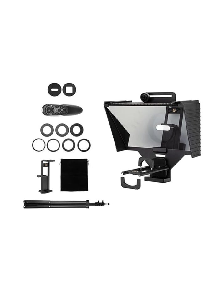 Generic - Sutefoto Professional Teleprompter TC1 Support camera phone tablet for Recording and teaching video with Remote Control Compatible - Image 1
