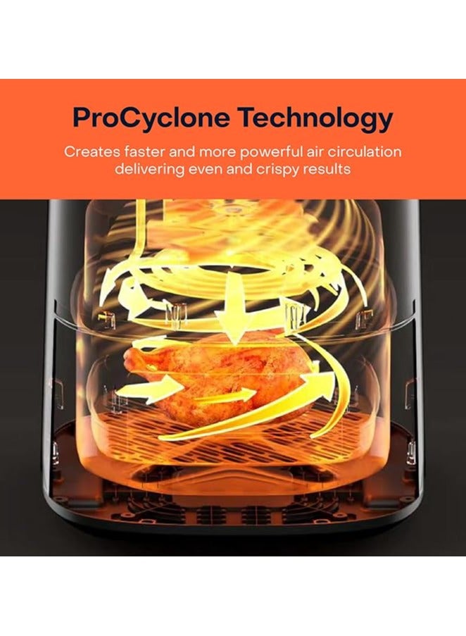 Air Fryer Essentials Vision, 5.2L Capacity, 10 Cooking Presets with Clear Window and Light, Pro-Cyclone Technology, 1500 Watts  - Image 3