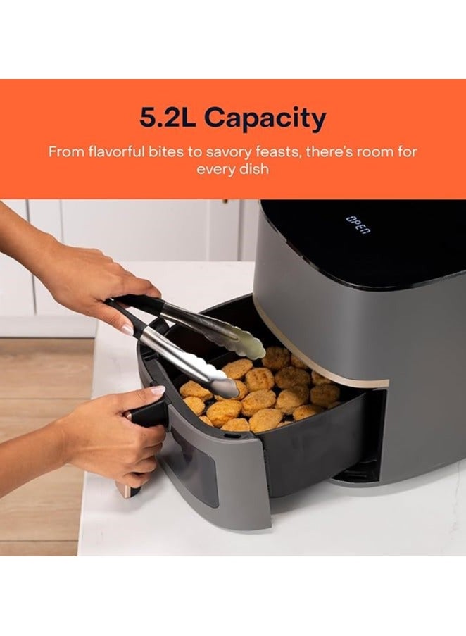 Air Fryer Essentials Vision, 5.2L Capacity, 10 Cooking Presets with Clear Window and Light, Pro-Cyclone Technology, 1500 Watts  - Image 4