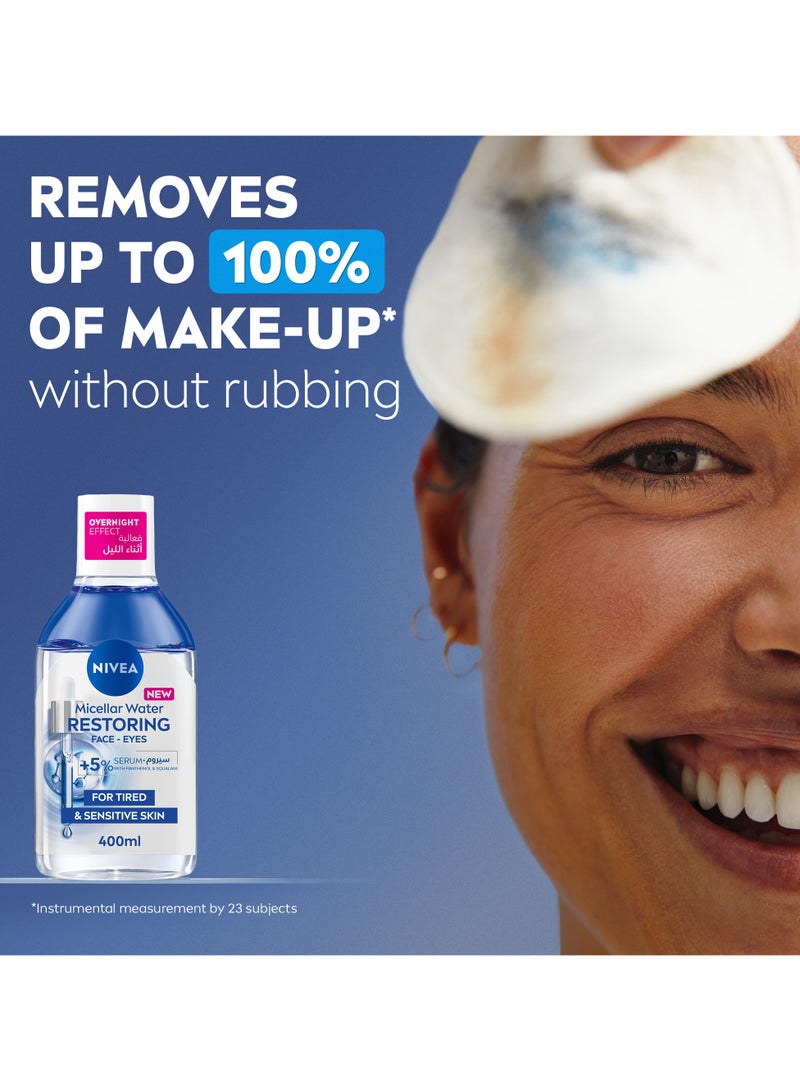 Nivea Micellar Water Restoring Face And Eyes Cleanser 400ml - Image 4