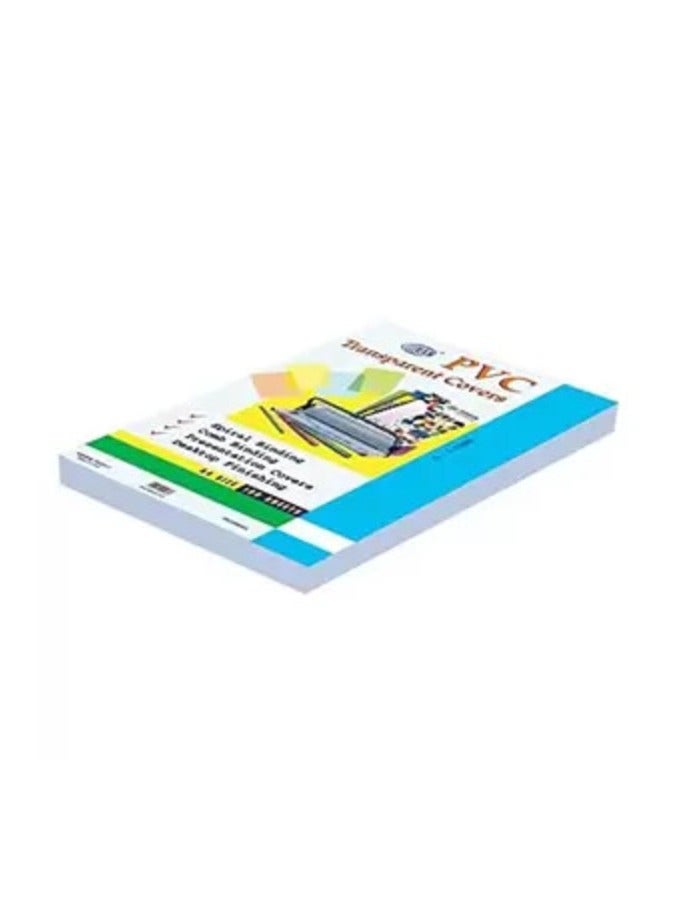 Fis Clear Transparent Pvc Binding Sheets - 180 Micron, Pocket Of 100 Pieces