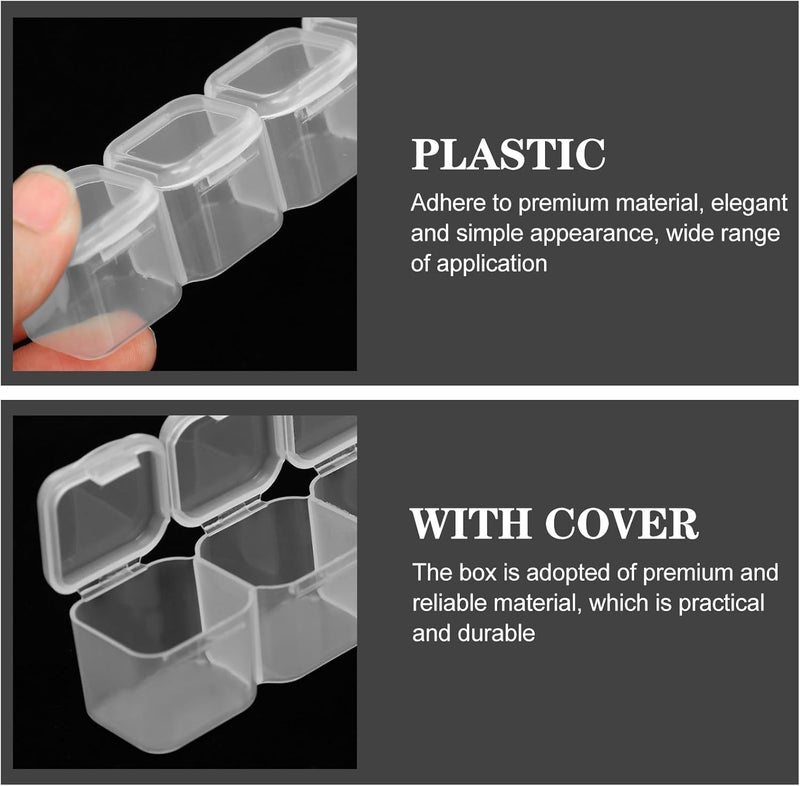 MINAOLULUS Manicure Storage Box Nail Charms Container 112-compartment Nail Art Organizer Case for Salon Home Craft Supplies - Image 4