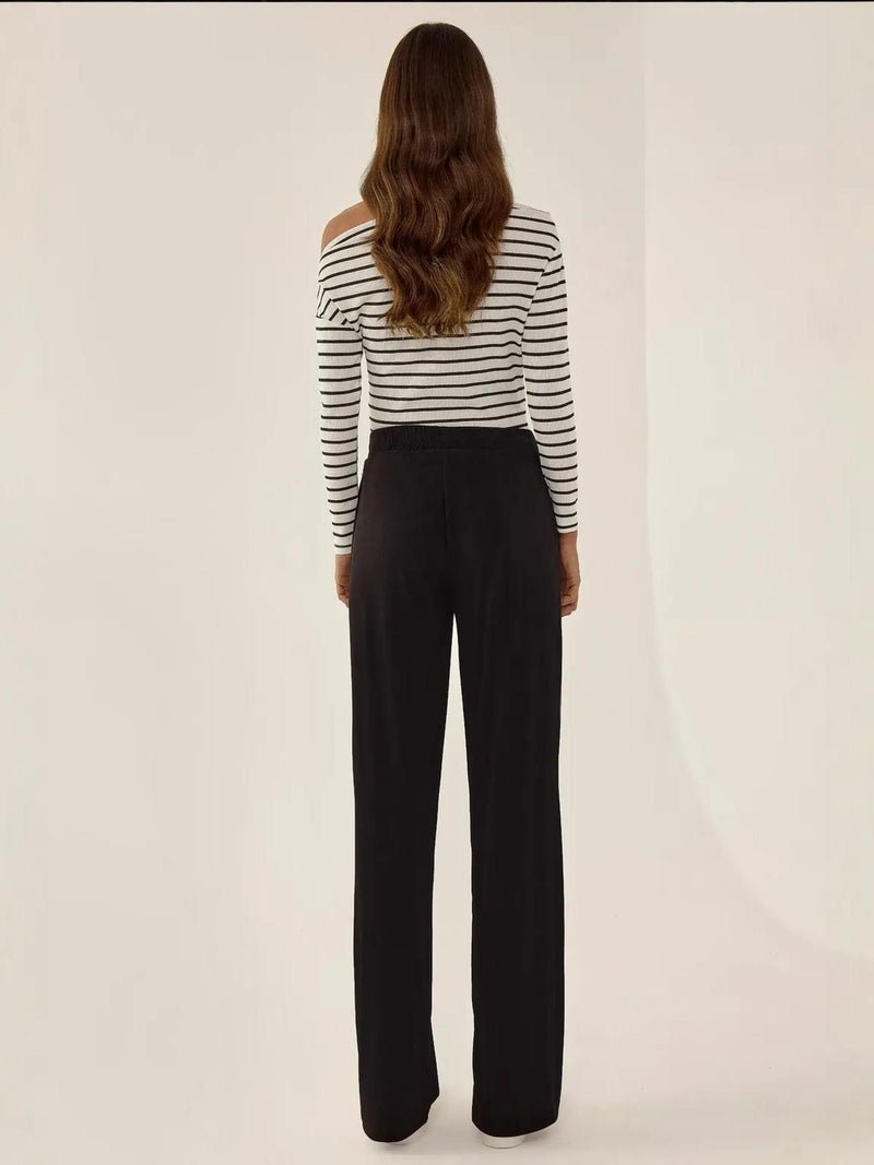 HICCUP Wide Leg Flexible Elastic Waist Trousers - Image 5