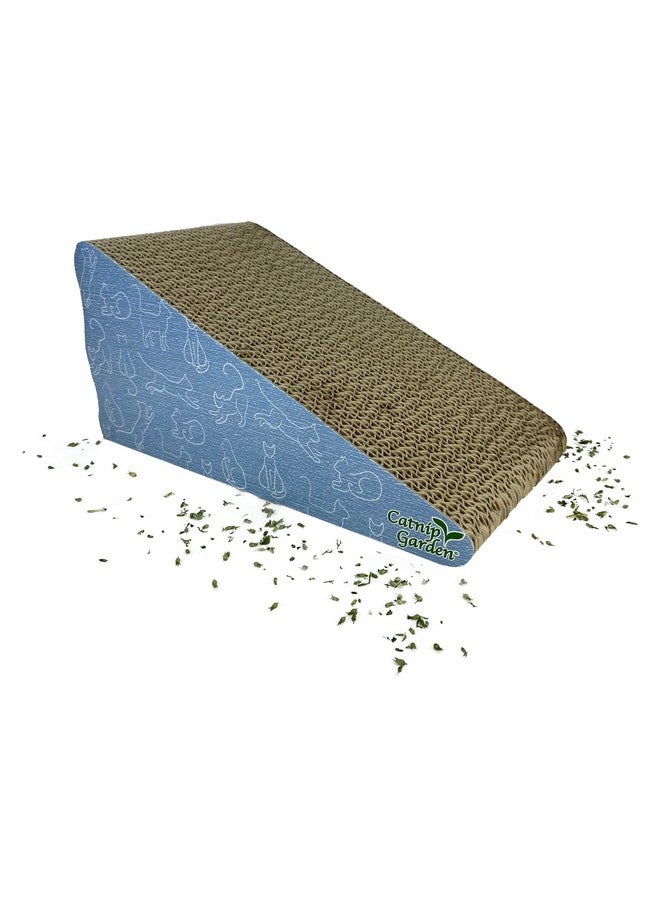 Multipet Catnip Garden Cat Cardboard Scratching Wedge with Catnip - Image 1