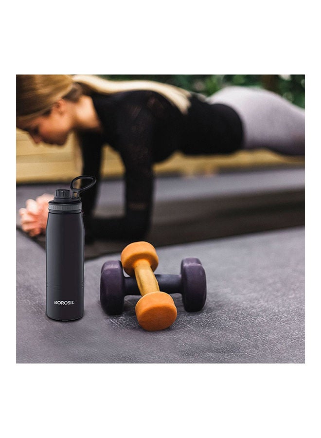 Borosil Vaccum Gosport Bottle 900Ml Black - Image 4