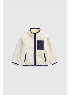 mothercare Cream Fleece Jacket  - Image 1