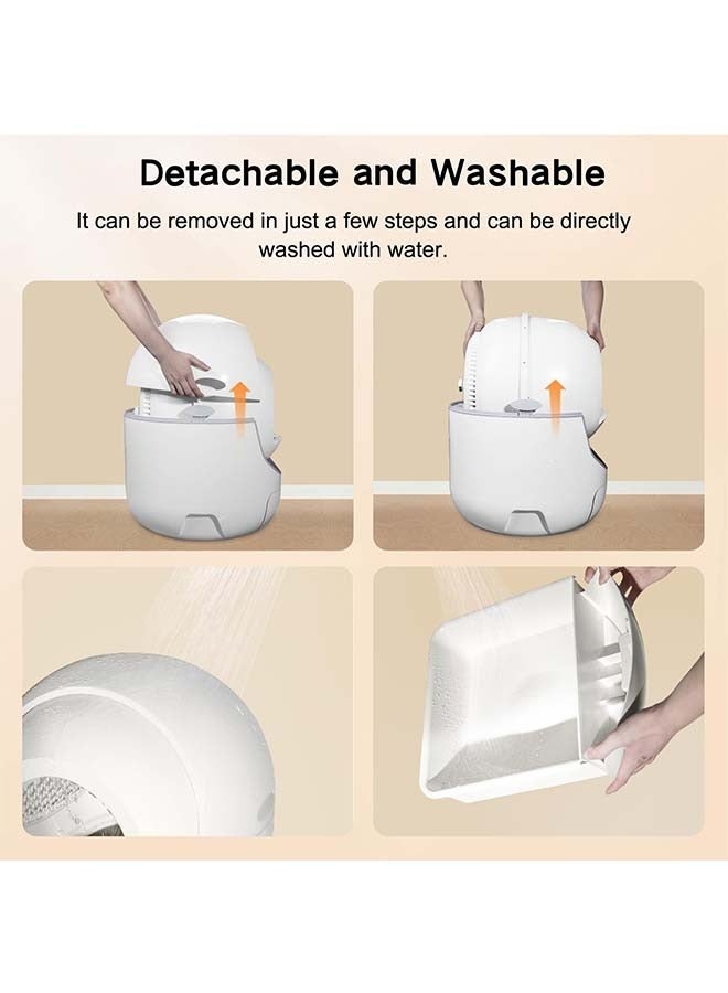 Sakulight صندوق فضلات القطط ذاتي التنظيف، صندوق فضلات القطط الأوتوماتيكي - Image 5