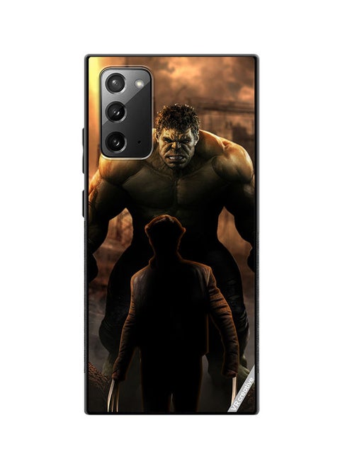 Protective Case Cover For Samsung Galaxy Note20 5G Hulk Vs Xman Design Multicolour