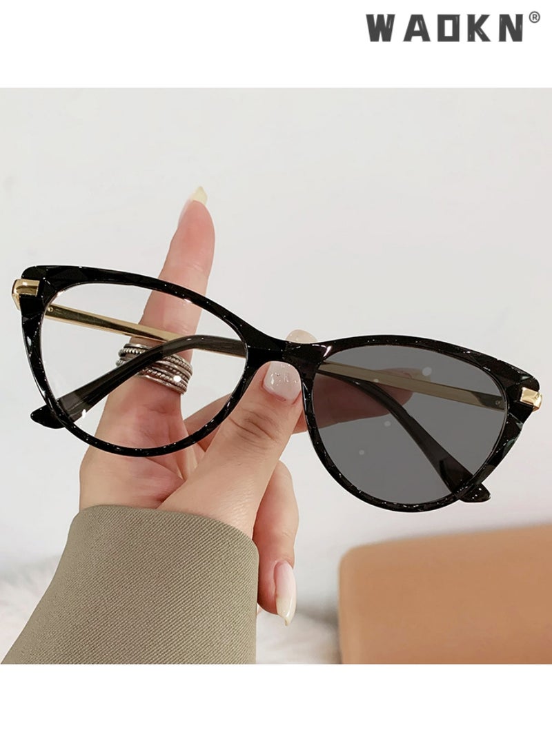 دبليو أيه أو كي أن نظارات شمسية مربعة مضادة للضوء الأزرق مضادة للضوء الأزرق للقراءة والكمبيوتر والألعاب والتلفزيون والهواتف نظارات شمسية عصرية مضادة لإجهاد العين والصداع للرجال والنساء لامعة - Image 5