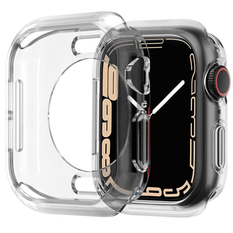 BOTOMALL Compatible with Apple Watch Bumper Case 45mm Series 9 Series 8 Series 7 Soft Flexible TPU Thin Lightweight Protective Cover for iWatch [NO Front Screen Protector] - Image 1