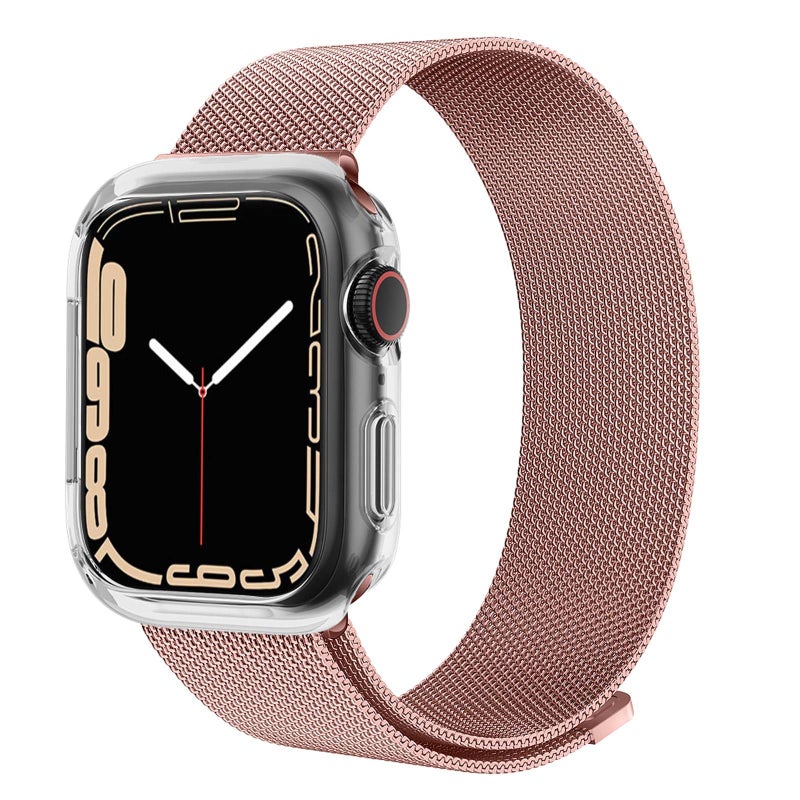 BOTOMALL Compatible with Apple Watch Bumper Case 45mm Series 9 Series 8 Series 7 Soft Flexible TPU Thin Lightweight Protective Cover for iWatch [NO Front Screen Protector] - Image 4