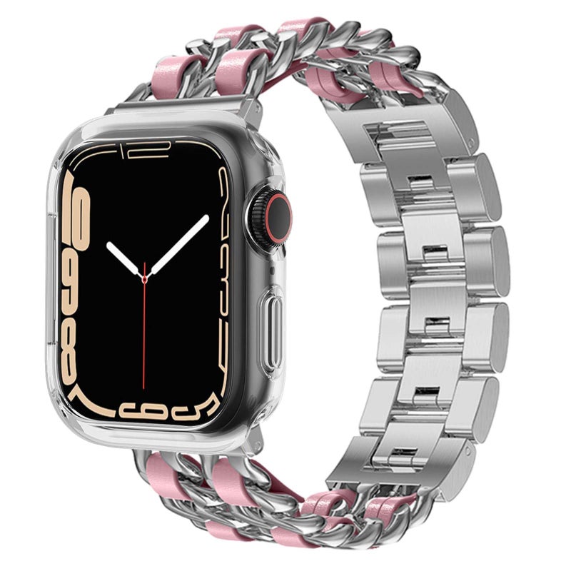 BOTOMALL Compatible with Apple Watch Bumper Case 45mm Series 9 Series 8 Series 7 Soft Flexible TPU Thin Lightweight Protective Cover for iWatch [NO Front Screen Protector] - Image 5