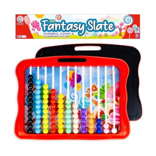 Ratna's Fantasy Slate 2 in 1 to Scribble, Count & Learn with Fun Educational Activity Set for Kids 2+ Years - Image 1