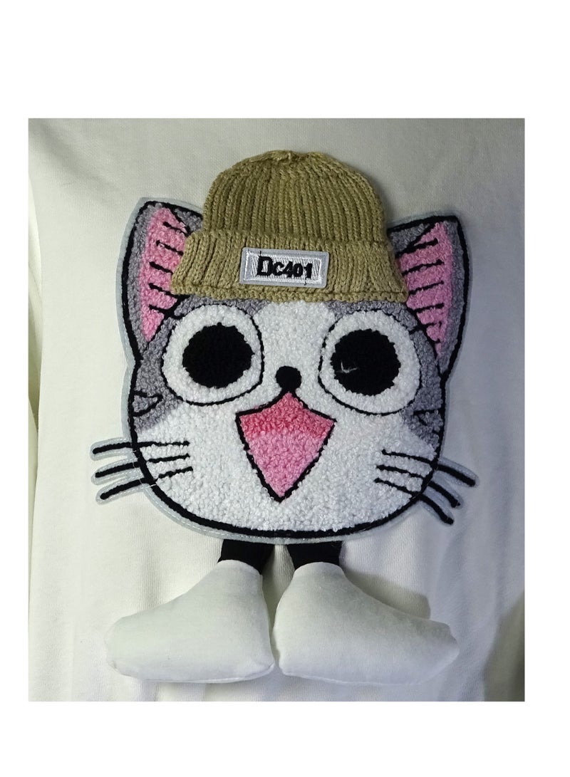SHELTER "Girls' long-sleeve Turkish made T-shirt with a beautiful design from the Shelter collection, 35568." - Image 3
