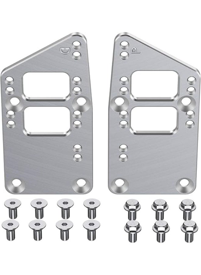 Moker for LS Conversion Plates Adjustable - Billet Aluminum, Universal Swap Bracket Small Block for SBC Vehicle to LS Engine LS1 LS3 LS2 LQ4 LQ9 LS6 L92 L99 L33 LR4 - Image 4