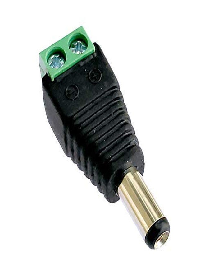 K3 Set of 5 Pc. Each Bnc Connectors Screw Type (Green) and Dc Connectors Screw Type (Green) for CCTV Camera Dvr - Image 2