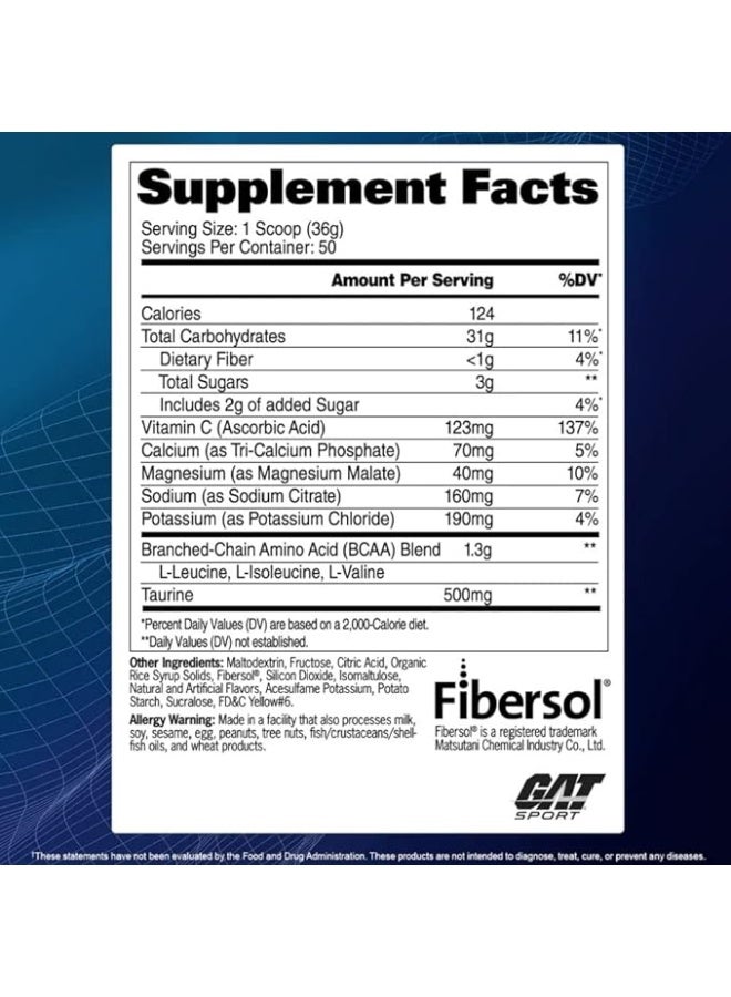 Gat, Carbotein, High Performance Glycogen Loader, Orange, 3.97 Lbs (1.8 Kg)