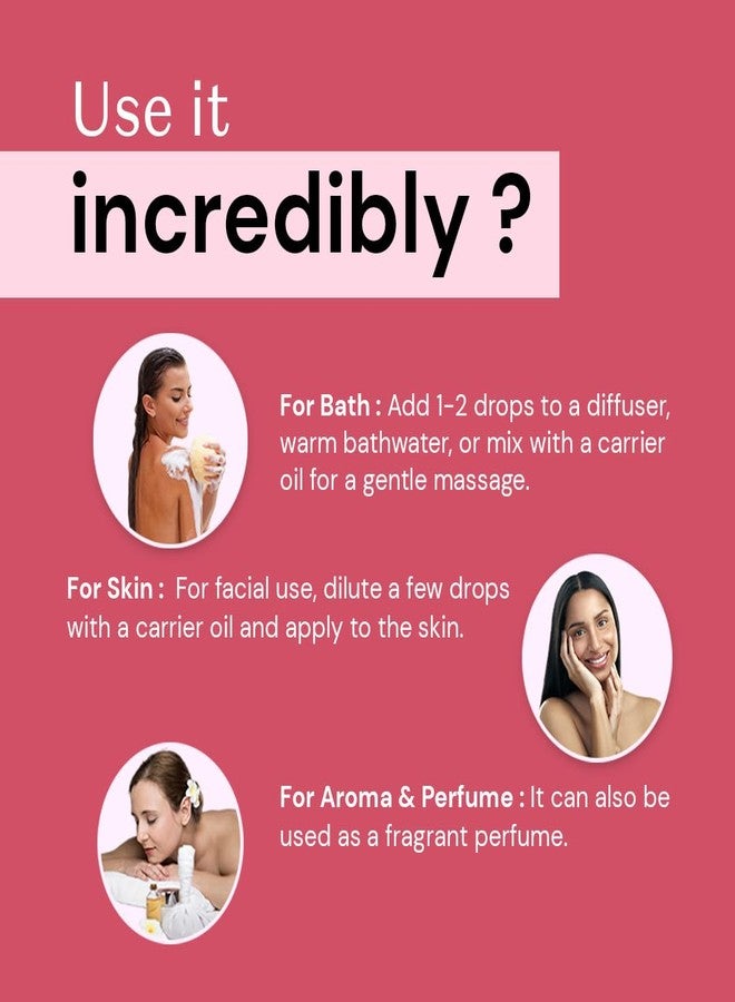 Atulya Rose Pure Essential Oil | Natural Essential Oil | Essential Oil for Skin Toning | Pure Essential Oil for Soft Skin | Free From Harsh Chemicals | Suitable for All Skin Types| 15ml - Image 4
