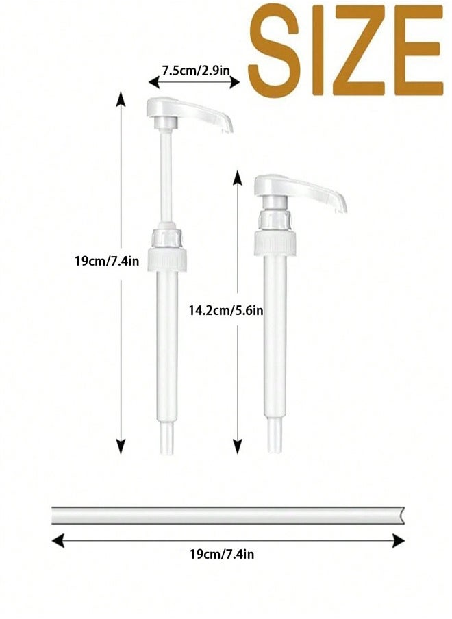 Generic Syrup Pump, 6pcs Coffee Syrup Dispenser Pump, Syrup Pump Dispenser Flavor Syrup Pump Caramel Syrup Pump Replacement for adding syrup to Coffee,Tea, Soda  - Image 2