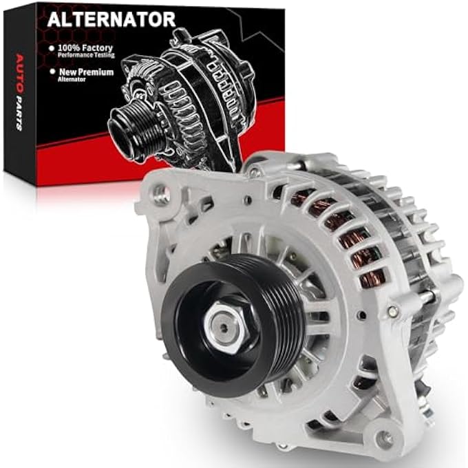 AOTPAT Upgraded New Alternator for:-Nissan Sentra 2002 2003 2004 2005 2006 BASE CA GXE S XE 1.8L L4 GAS, 12V 80Amp 6Grooves, Performance Replacement OE # 23100-4Z400, 13937, 23100-AU000 - Image 1