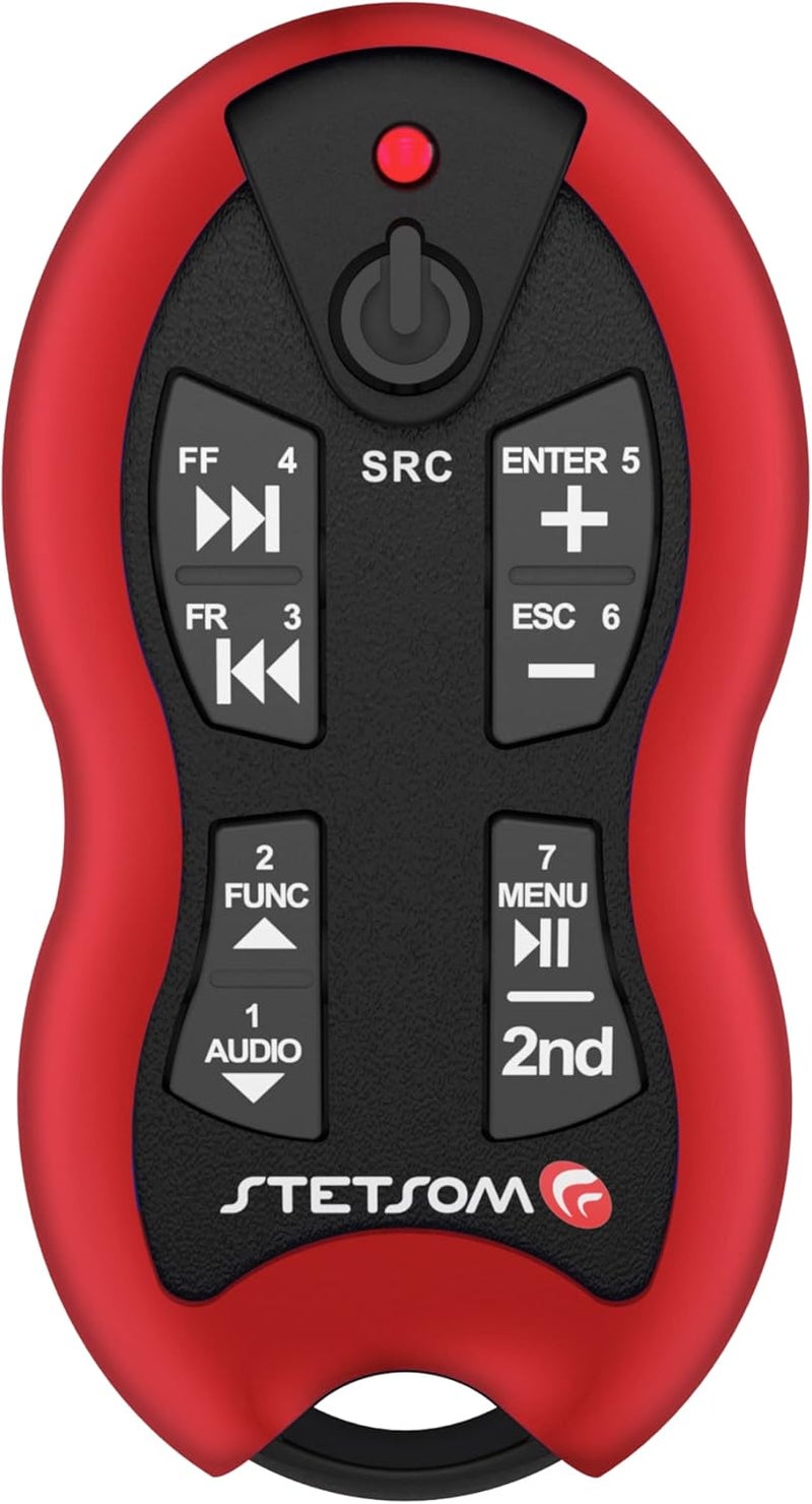 Stetsom SX2 - Universal Remote Control, Infrared, Long Range (1640 ft), 16 Functions, Learning Mode, Compatible with Car Audio Head Units, Home Devices and Video Equipment - Image 1