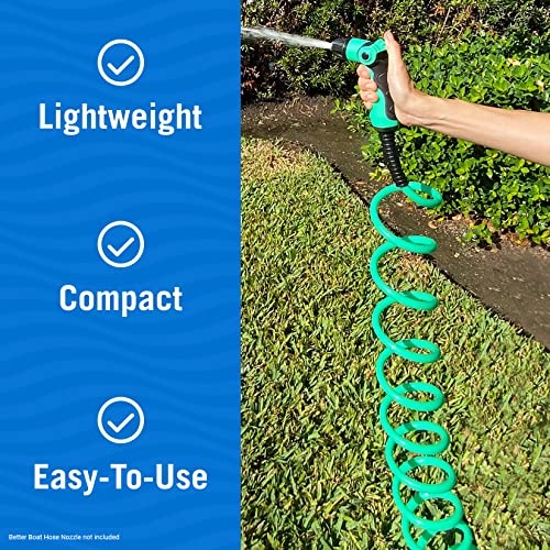 Better Boat 50FT Coiled Boat Hose Expandable Coil Water Hose Marine Grade 34 Inch Connectors Perfect for RV Wash Garden and Marine Washdown SelfRecoil Design 50 Foot Length - Image 3