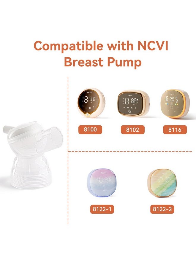 نسفي موصل بديل NCVI متوافق مع 8100/8102/8122/8116/8128/8129، ملحقات مضخة الثدي، خالية من مادة BPA، قطعة واحدة  - Image 3