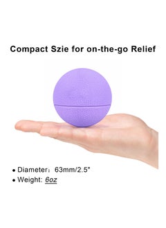 SYOSI Massage Lacrosse Balls Therapy for Sore Muscles Shoulders Neck Back Foot Body Deep Tissue Trigger Point Muscle Knots Yoga and Myofascial Release Purple  - Image 5