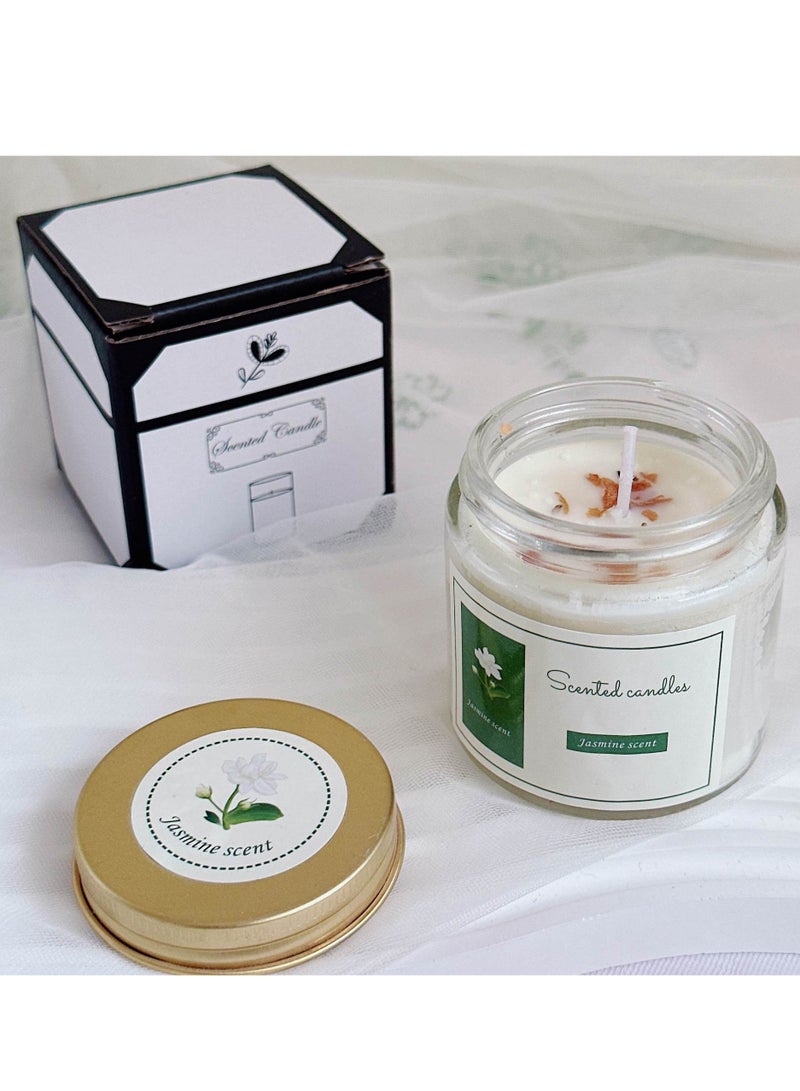general Essential oil scented candles Jasmine scent Natural sleep aid Ramadan souvenirs recommended Valentine's Day gifts - Image 1