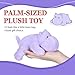 PEACH CAT Hippo Stuffed Animal Cute Hippopotamus Plushies Small Plush Toys Gifts for Kids Purple - Image 4