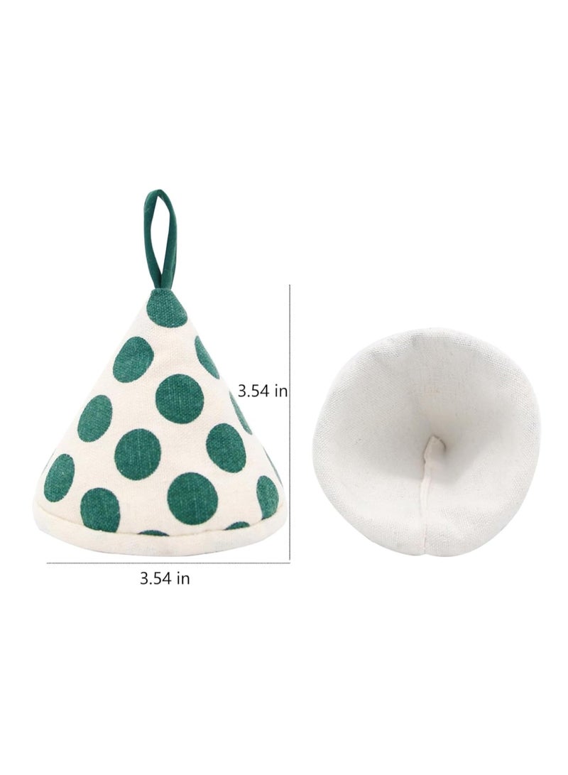 2 Pack Anti-scalding Pot Lid Mitts, Pot Lid Cover Anti-scalding Pot Cover, Non-slip Pot Lid Cover Anti-scalding Pot Lid Handle Gloves Polyester (Green)  - Image 2