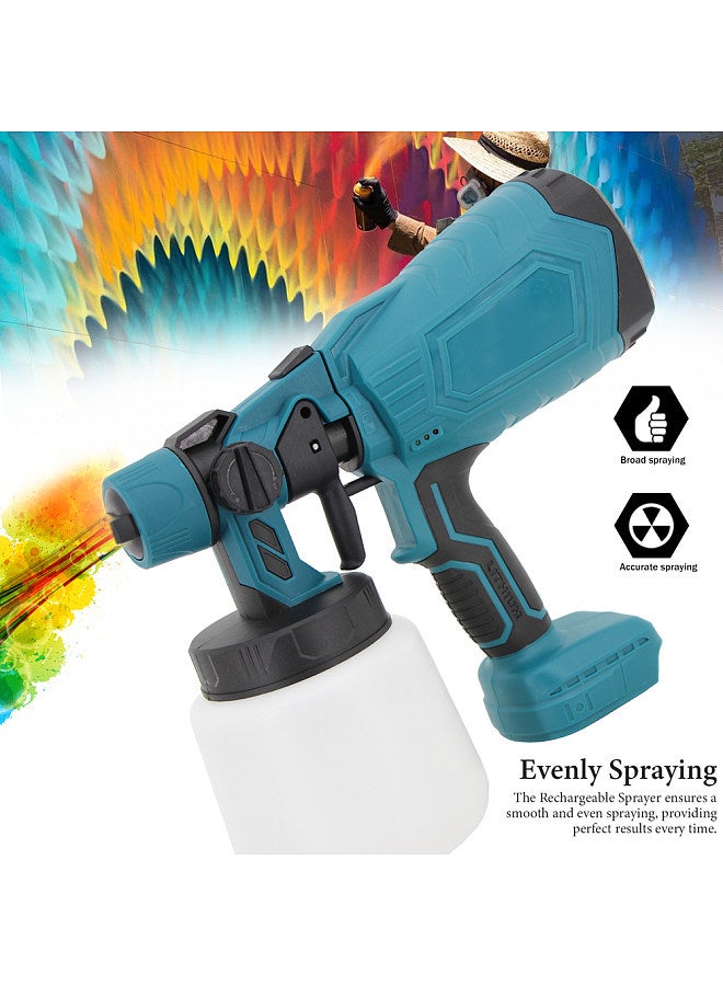 Cordless Electric Sprayer Rechargeable Lithium Battery Spraying Machine 1000ml Electric Airbrush Furniture Steel Coating Sprayer - Image 2