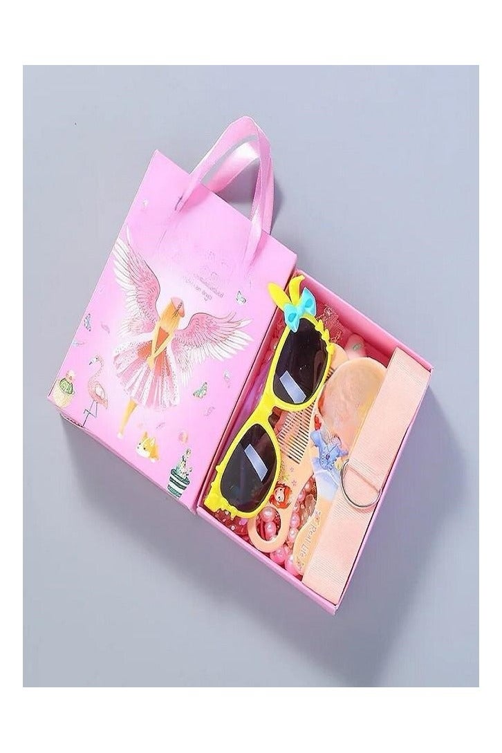 BELLA CIAO Cute  glasses with Hair Accessories, Comb, Gift Box  and  Special Surprises