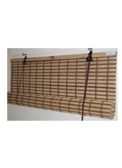 Bamboo Blinds, Natural Bamboo Blinds, Roller Blinds, Foldable Blinds, Breathable, UV Protection, Blackout Window Blinds, Light Reflective, All Installation Hardware Included (W100cm x H180cm)