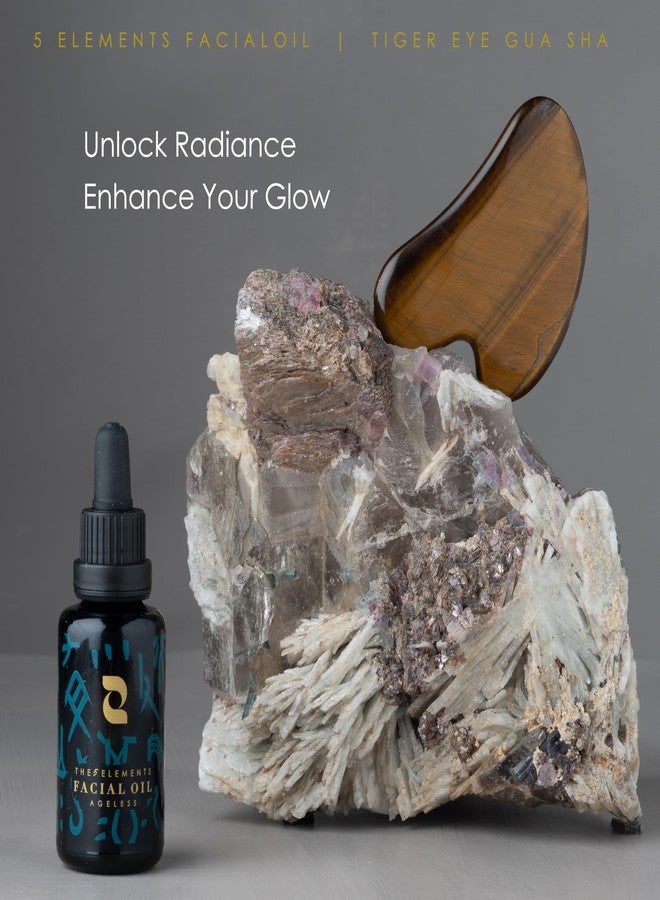 Redmint Tiger Eye Gua Sha Tool for Face | Rooted in Ancient TCM Wisdom | Rediscover Youthful Skin | Facial Massage Tools for Puffiness Reducing, Jawline Sculpting | Face Stone Gua Sha to Lift, Plump - Image 3