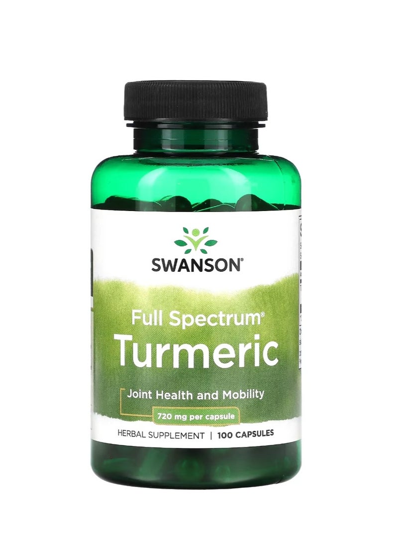 سوانسون كركم كامل الطيف 720 مجم 100 كبسولة - Image 1