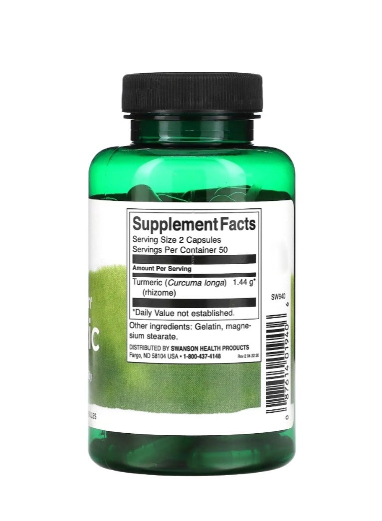 سوانسون كركم كامل الطيف 720 مجم 100 كبسولة - Image 2