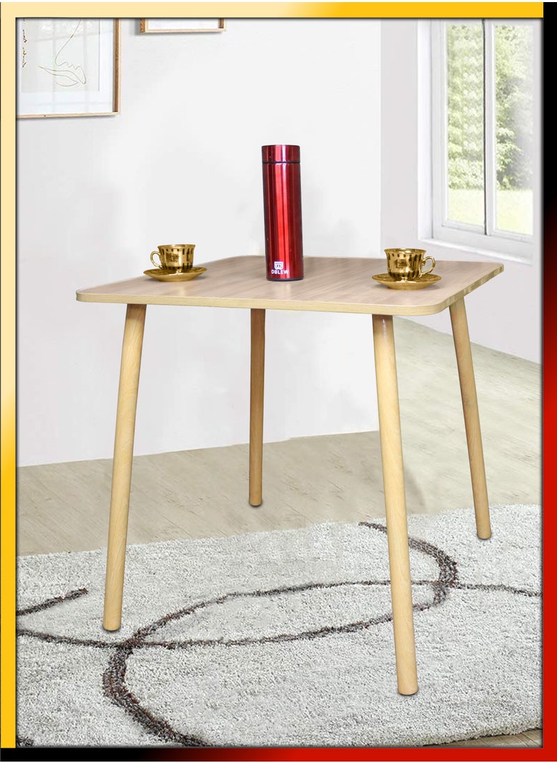 DBLEW - 60cm Detachable Wooden Square Corner Coffee Table Home Garden Kitchen Study Dining Living Room Sofa Side Desk Bedroom Bedside Office Restaurant Furniture For Camping Picnic Beach Desert Outdoor Balcon - Image 1