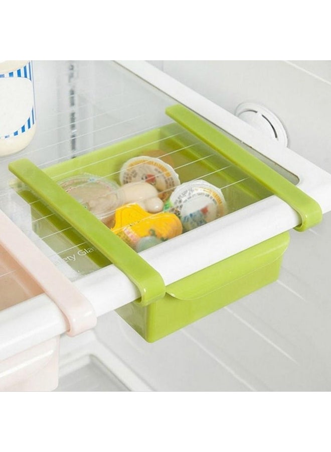 Slide Kitchen Fridge Freezer Space Saver Organizer Storage Rack Shelf Holder New  - Image 2