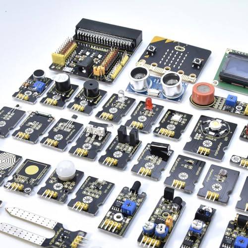 KEYESTUDIO 37 in 1 Box Starter Kit with BBC Microbit V2.2 Board, Great 37 Sensors Microbit Accessories Coding Electronics Kit for Teens Adults, Electric Circuit Learning with Tutorial - Image 2