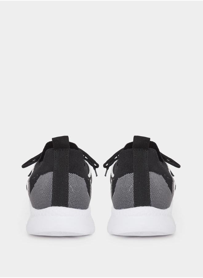 Styli Color Block Textured Breathable Lace Up Sneakers  - Image 4